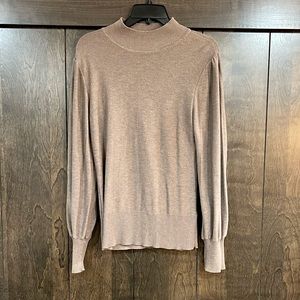 RACHEL ZOE Womens Mock Neck Pullover Sweater Career Casual Cottage Size Large